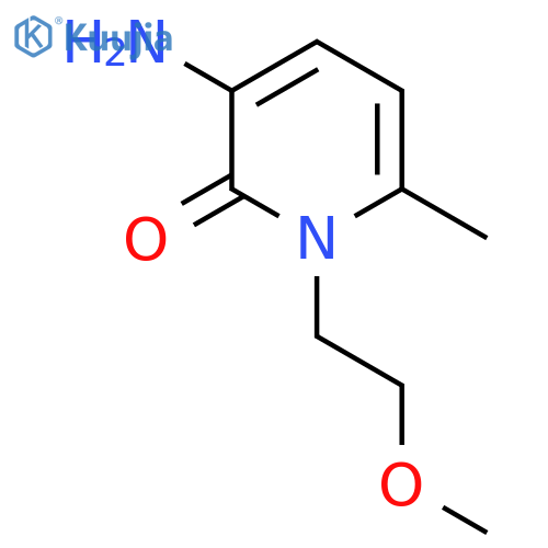 3-Amino-1-(2-methoxyethyl)-6-methyl-1,2-dihydropyridin-2-one structure