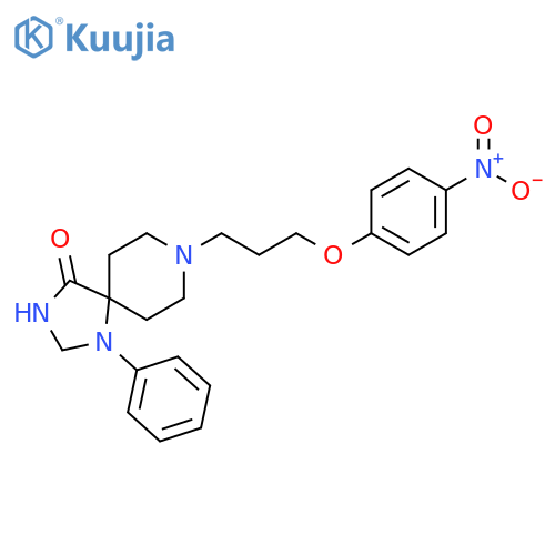 1,3,8-Triazaspiro[4.5]decan-4-one, 8-[3-(4-nitrophenoxy)propyl]-1-phenyl- structure
