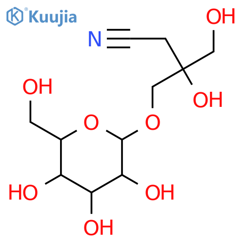 (3R)-3,4-Dihydroxy-3-(hydroxymethyl)butanenitrile 4-glucoside structure