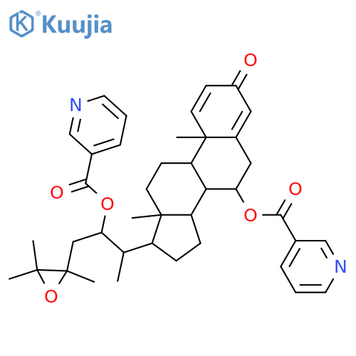 24,25-Epoxy-7,22-dihydroxyergosta-1,4-dien-3-one; (7α,22R,24S)-form, 7,22-Bis-O-(3-pyridinecarbonyl) structure