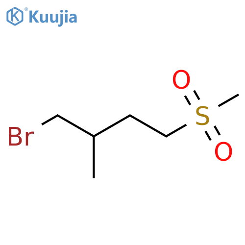 Butane, 1-bromo-2-methyl-4-(methylsulfonyl)- structure