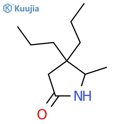 5-Methyl-4,4-dipropylpyrrolidin-2-one structure