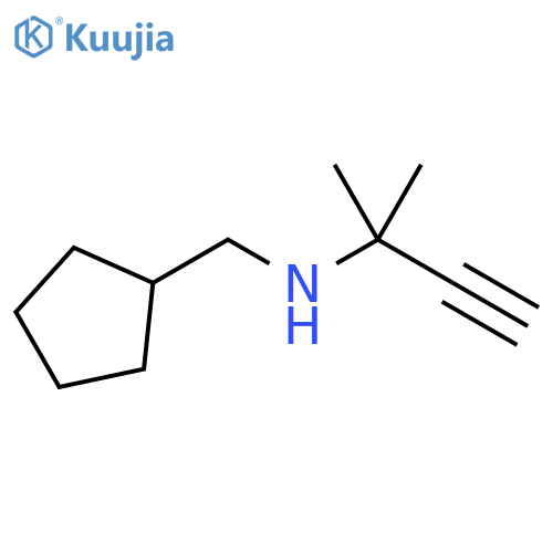 Cyclopentanemethanamine, N-(1,1-dimethyl-2-propyn-1-yl)- structure