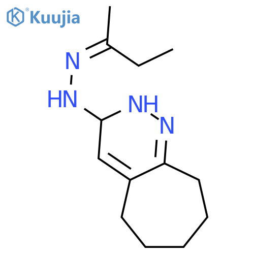2-Butanone,2-(3,5,6,7,8,9-hexahydro-2H-cyclohepta[c]pyridazin-3-yl)hydrazone structure