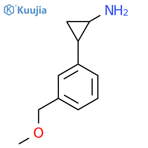 2-3-(methoxymethyl)phenylcyclopropan-1-amine structure