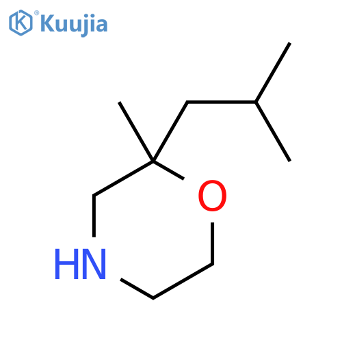 2-Methyl-2-(2-methylpropyl)morpholine structure
