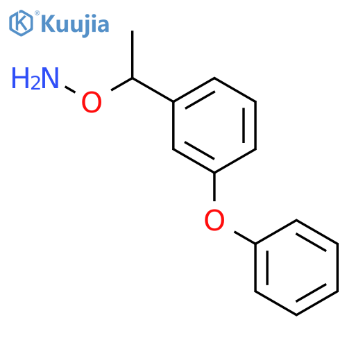 O-1-(3-phenoxyphenyl)ethylhydroxylamine structure
