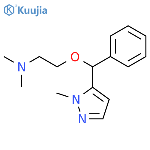 Ethanamine,N,N-dimethyl-2-[(S)-(1-methyl-1H-pyrazol-5-yl)phenylmethoxy]- structure