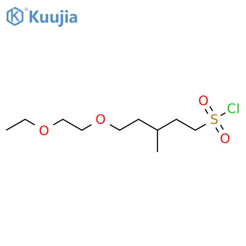5-(2-ethoxyethoxy)-3-methylpentane-1-sulfonyl chloride structure