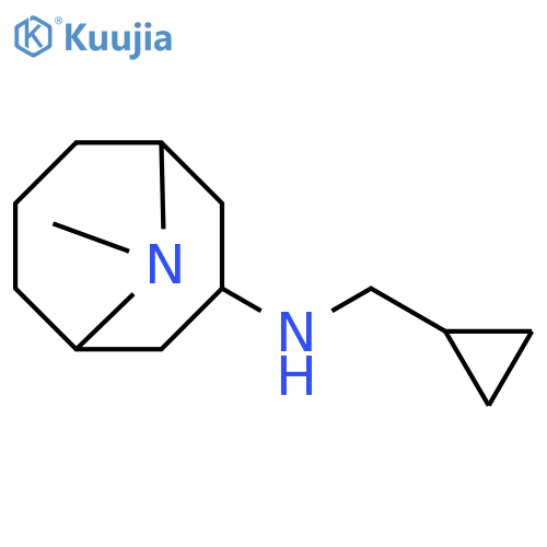 N-(cyclopropylmethyl)-9-methyl-9-azabicyclo3.3.1nonan-3-amine structure