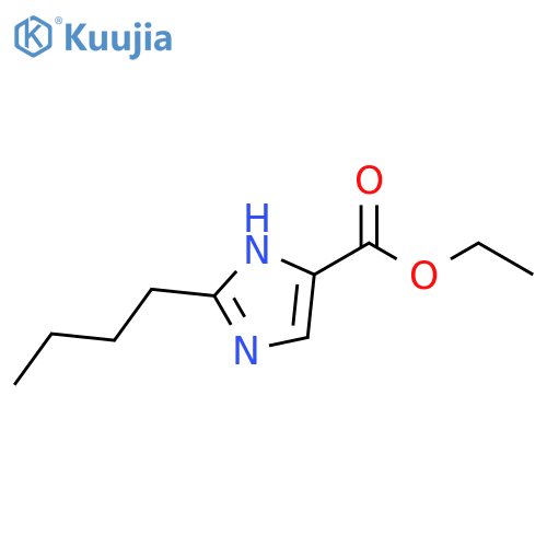 2-butyl-1H-Imidazole-5-carboxylic acid ethyl ester structure