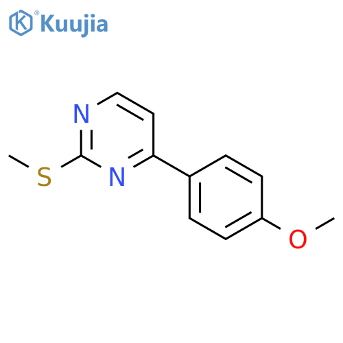 4-(4-Methoxyphenyl)-2-(methylthio)pyrimidine structure