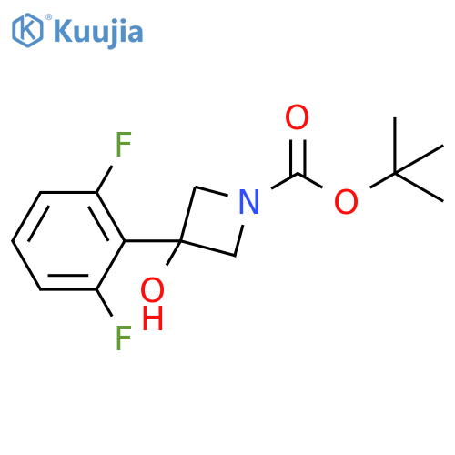 tert-butyl 3-(2,6-difluorophenyl)-3-hydroxyazetidine-1-carboxylate structure
