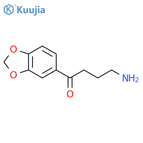 4-Amino-1-(1,3-dioxaindan-5-yl)butan-1-one structure