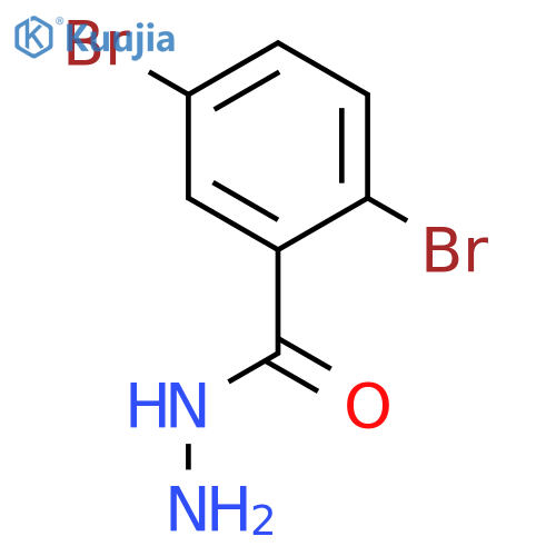 Benzoic acid, 2,5-dibromo-, hydrazide structure