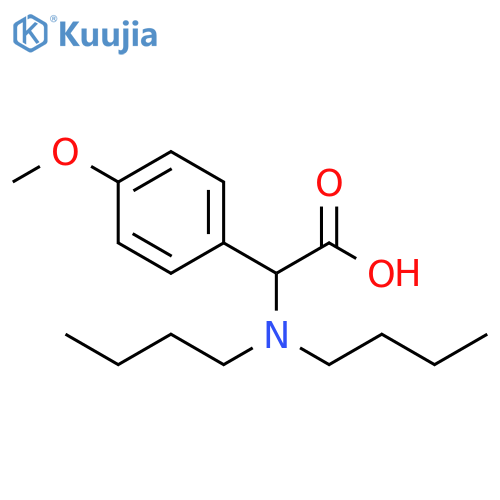 a-(Dibutylamino)-4-methoxy-benzeneacetic Acid structure