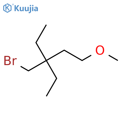 Pentane, 3-(bromomethyl)-3-ethyl-1-methoxy- structure
