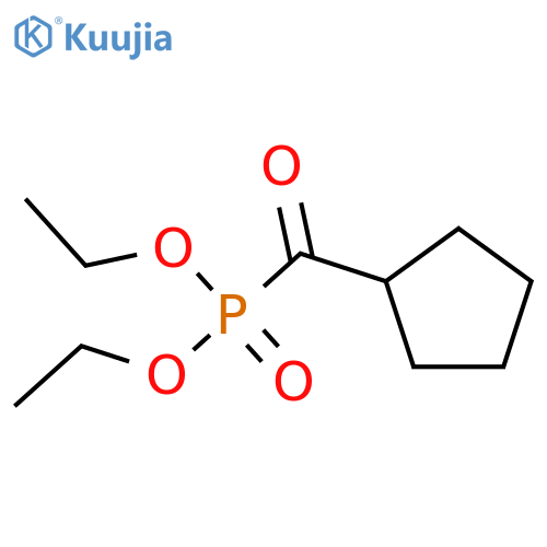Phosphonic acid,(cyclopentylcarbonyl)-, diethyl ester (7CI,8CI) structure