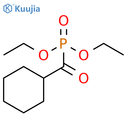 Phosphonic acid, (cyclohexylcarbonyl)-, diethyl ester structure