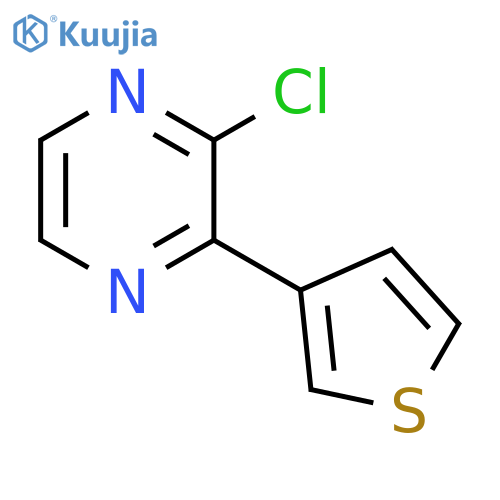 2-Chloro-3-(thiophen-3-yl)pyrazine structure