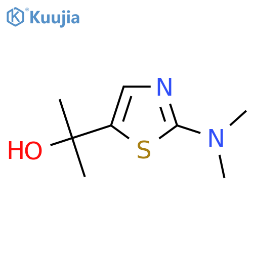 2-2-(dimethylamino)-1,3-thiazol-5-ylpropan-2-ol structure