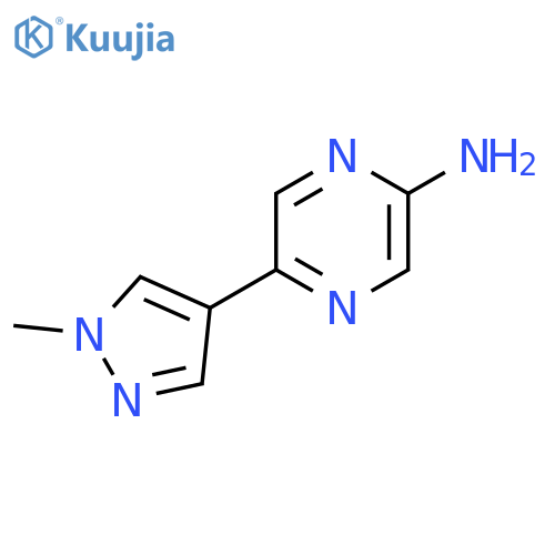 5-(1-Methyl-1H-pyrazol-4-yl)pyrazin-2-amine structure