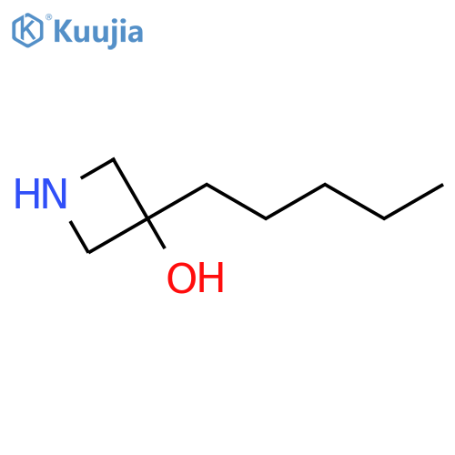 3-pentylazetidin-3-ol structure