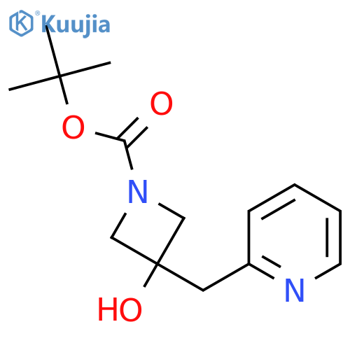 Tert-Butyl 3-hydroxy-3-[(pyridin-2-yl)methyl]azetidine-1-carboxylate structure