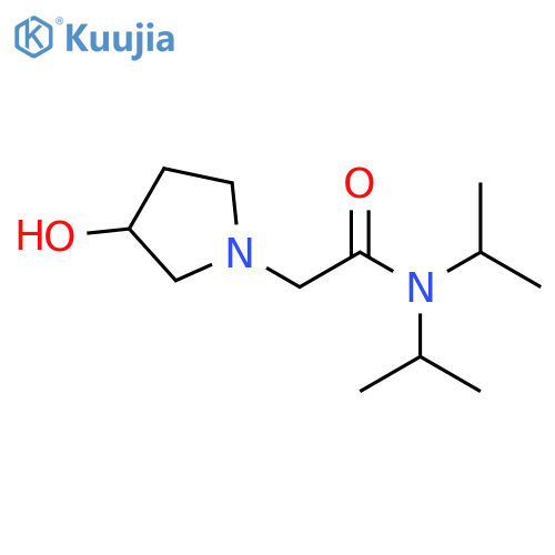 2-(3-hydroxypyrrolidin-1-yl)-N,N-bis(propan-2-yl)acetamide structure