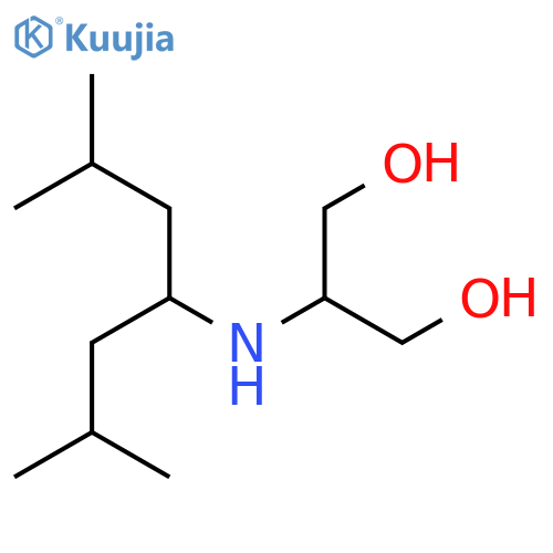 2-(2,6-dimethylheptan-4-yl)aminopropane-1,3-diol structure
