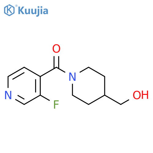 [1-(3-fluoropyridine-4-carbonyl)piperidin-4-yl]methanol structure