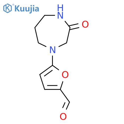 5-(3-Oxo-1,4-diazepan-1-yl)furan-2-carbaldehyde structure