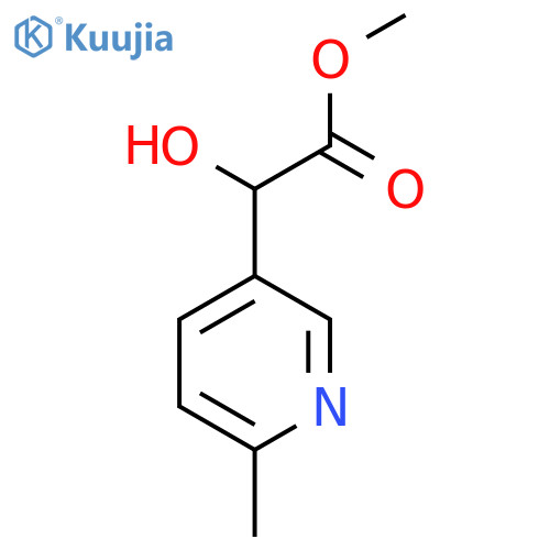 Methyl 2-hydroxy-2-(6-methylpyridin-3-yl)acetate structure