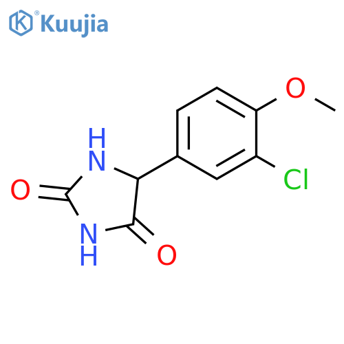 5-(3-chloro-4-methoxyphenyl)imidazolidine-2,4-dione structure