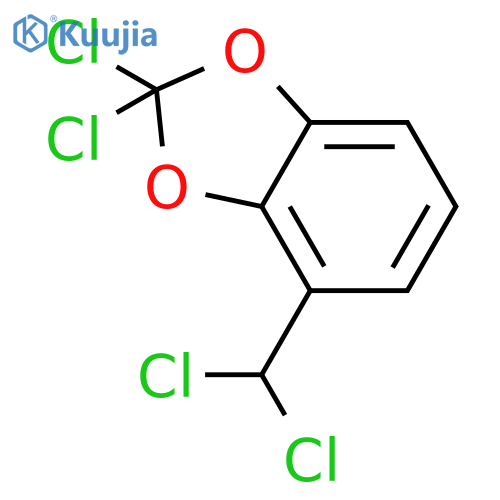 1,3-Benzodioxole, 2,2-dichloro-4-(dichloromethyl)- structure
