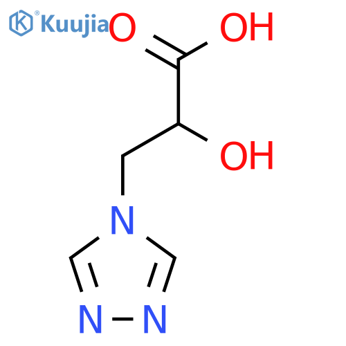2-hydroxy-3-(4H-1,2,4-triazol-4-yl)propanoic acid structure