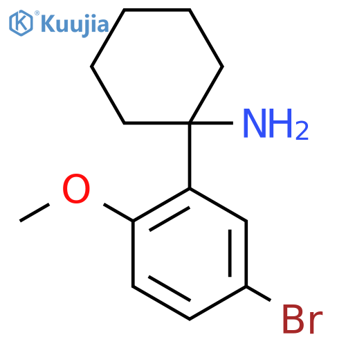 1-(5-bromo-2-methoxyphenyl)cyclohexan-1-amine structure