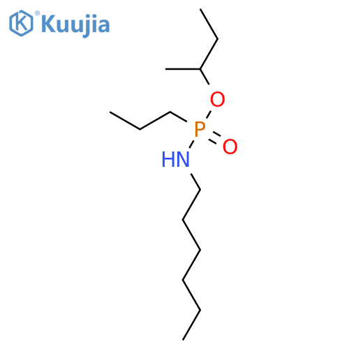 PHOSPHONAMIDIC ACID, N-HEXYL-P-PROPYL-, 1-METHYLPROPYL ESTER structure