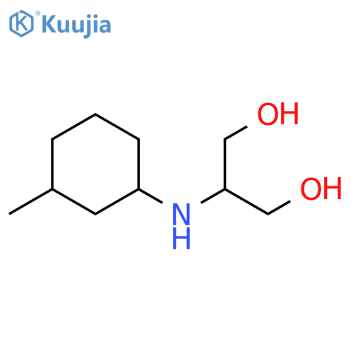 2-(3-methylcyclohexyl)aminopropane-1,3-diol structure