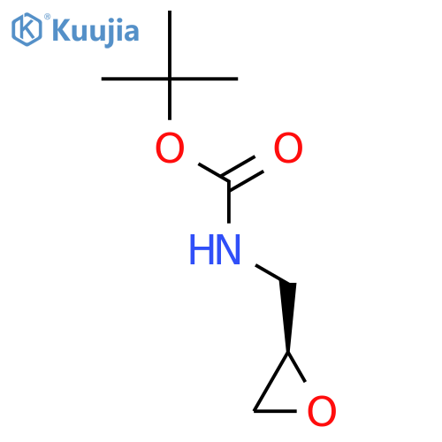 tert-butyl N-{(2R)-oxiran-2-ylmethyl}carbamate structure