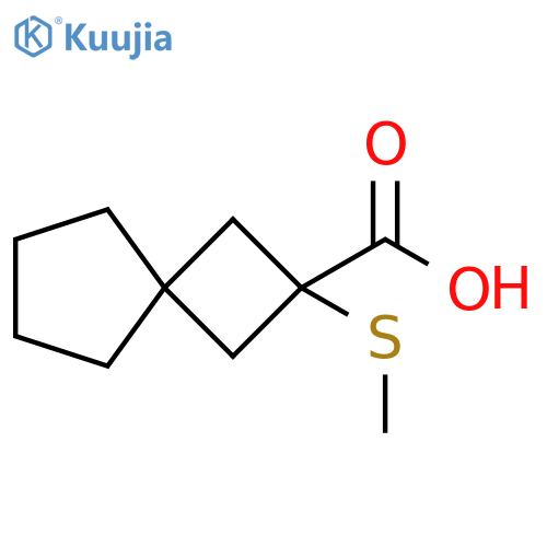 2-(methylsulfanyl)spiro3.4octane-2-carboxylic acid structure