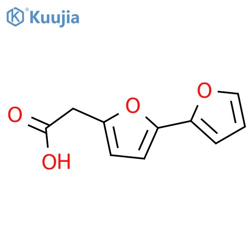 2-5-(furan-2-yl)furan-2-ylacetic acid structure