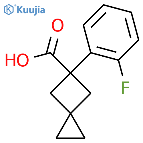 5-(2-fluorophenyl)spiro2.3hexane-5-carboxylic acid structure