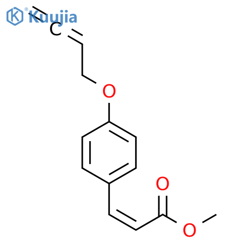 2-Propenoic acid,3-[4-(2,3-butadien-1-yloxy)phenyl]-, methyl ester, (2Z)- structure