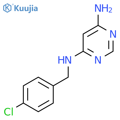 N4-(4-Chlorobenzyl)pyrimidine-4,6-diamine structure