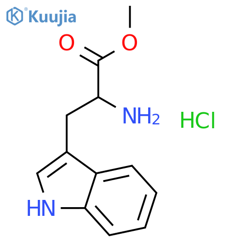 D-Tryptophan methyl ester hydrochloride structure