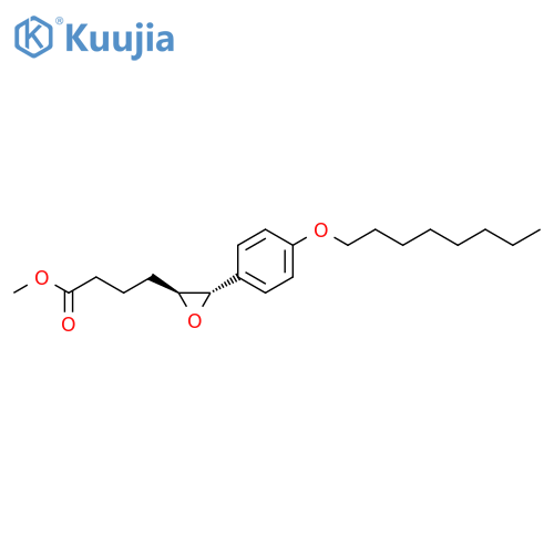Oxiranebutanoic acid, 3-[4-(octyloxy)phenyl]-, methyl ester, trans-(±)- structure