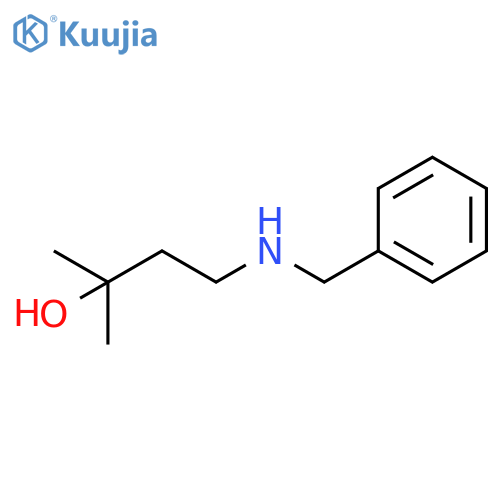 4-(BENZYLAMINO)-2-METHYLBUTAN-2-OL structure