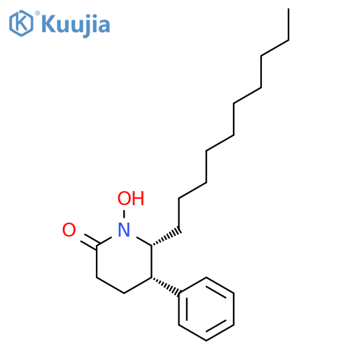 2-PIPERIDINONE, 6-DECYL-1-HYDROXY-5-PHENYL-, CIS- structure