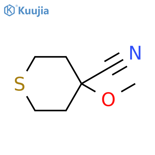 4-methoxythiane-4-carbonitrile structure